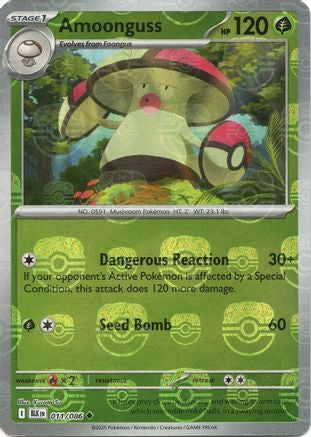 Amoonguss - 011/086 (Master Ball Pattern) 11 - SV Black Bolt Holofoil