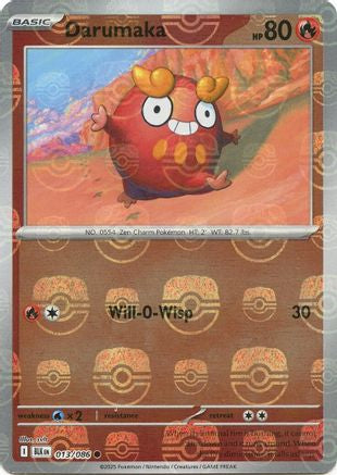 Darumaka - 013/086 (Master Ball Pattern) 13 - SV Black Bolt Holofoil