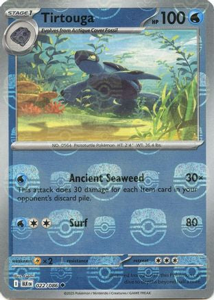 Tirtouga - 025/086 (Master Ball Pattern) 25 - SV Black Bolt Holofoil