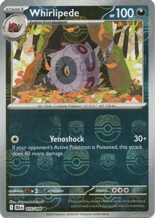 Whirlipede - 058/086 (Master Ball Pattern) 58 - SV Black Bolt Holofoil