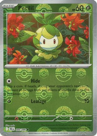 Petilil - 006/086 (Poke Ball Pattern) 6 - SV Black Bolt Holofoil