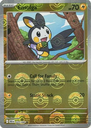 Emolga - 032/086 (Poke Ball Pattern) 32 - SV Black Bolt Holofoil