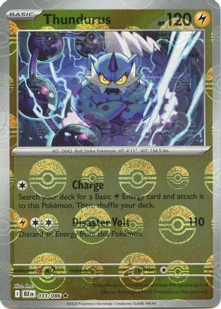 Thundurus - 036/086 (Poke Ball Pattern) 36 - SV Black Bolt Holofoil