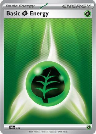 Basic Grass Energy - 017 - SVE Scarlet & Violet Energies Reverse Holofoil