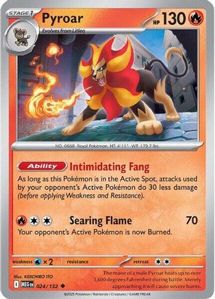 Pyroar 24 - ME01 Mega Evolution