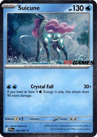 Suicune (EB Games Exclusive) 26 - Miscellaneous Cards & Products Holofoil