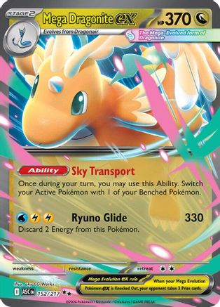Mega Dragonite ex - 152/217 152 - ME Ascended Heroes Holofoil