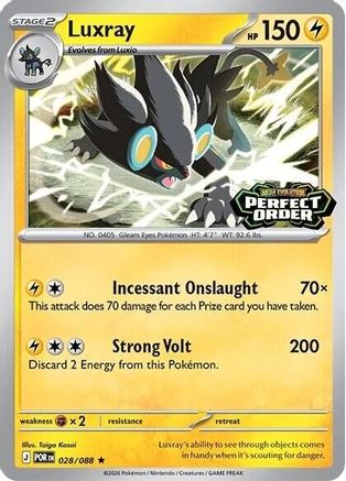 Luxray (Perfect Order Stamped) 28 - Miscellaneous Cards & Products Holofoil