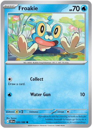 Froakie - 020/086 20 - ME04 Chaos Rising Reverse Holofoil