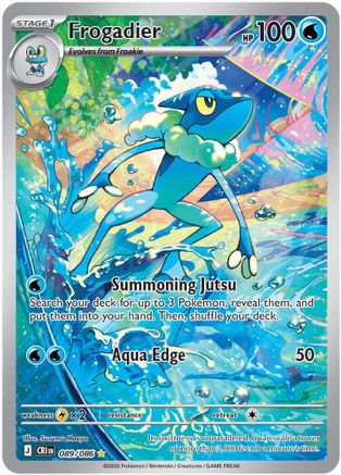 Frogadier - 089/086 89 - ME04 Chaos Rising Holofoil