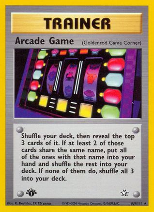 Arcade Game (Goldenrod Game Corner) 83/111 - Neo Genesis Unlimited