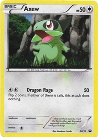 Axew - BW10 BW10/101 - Black and White Promos Holofoil