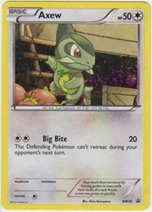 Axew - BW26 BW26/101 - Black and White Promos Holofoil