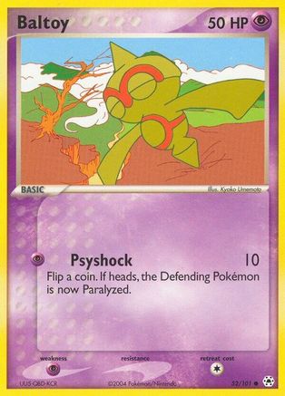 Baltoy - 52/101 52/101 - Hidden Legends Reverse Holofoil