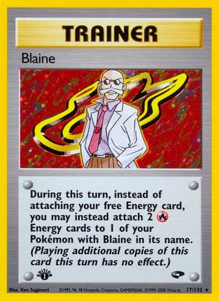 Blaine (17) 17/132 - Gym Challenge 1st Edition Holofoil