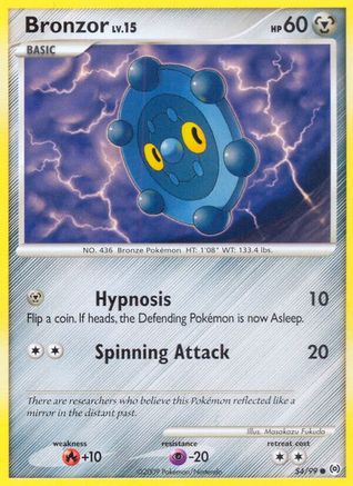 Bronzor (54) 54/99 - Arceus Reverse Holofoil