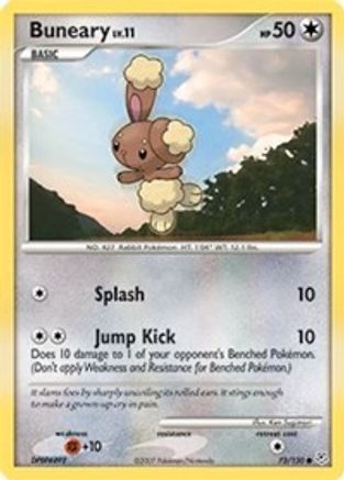 Buneary 73/130 - Diamond and Pearl Reverse Holofoil
