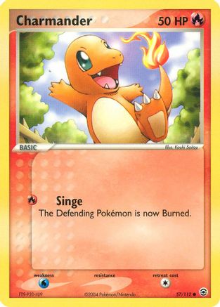 Charmander - 057/112 57/112 - FireRed & LeafGreen Reverse Holofoil