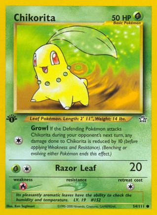 Chikorita (54) 54/111 - Neo Genesis Unlimited