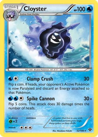 Cloyster 32/146 - XY Base Set