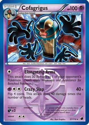 Cofagrigus (Team Plasma) (57) 57/116 - Plasma Freeze