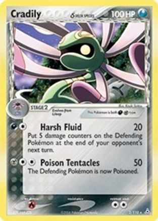 Cradily (Delta Species) 2/110 - Holon Phantoms Holofoil