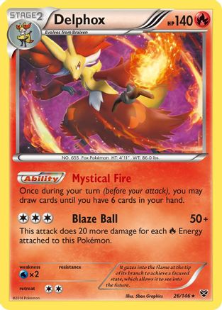 Delphox 26/146 - XY Base Set Holofoil