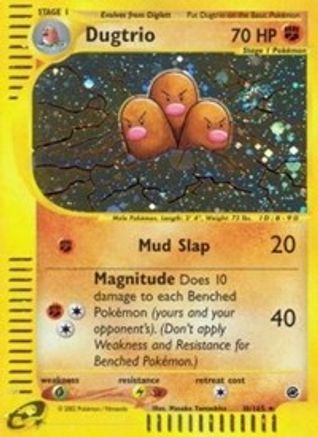 Dugtrio (10) 10/165 - Expedition Reverse Holofoil