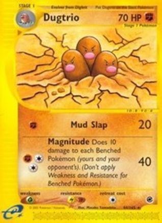 Dugtrio (44) 44/165 - Expedition Reverse Holofoil