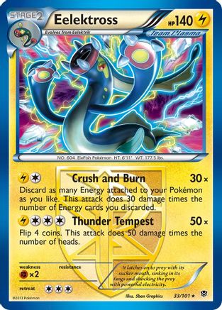 Eelektross (Team Plasma) 33/101 - Plasma Blast Reverse Holofoil