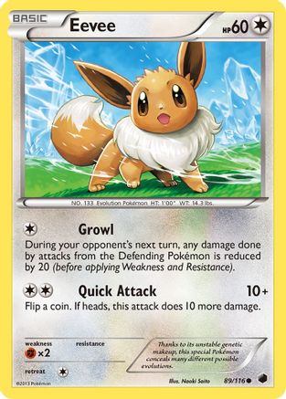 Eevee (89) 89/116 - Plasma Freeze Reverse Holofoil