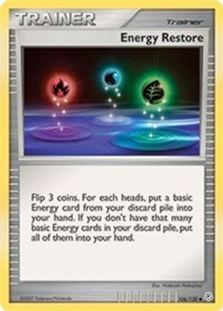 Energy Restore 106/130 - Diamond and Pearl Reverse Holofoil