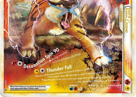 Entei & Raikou Legend (bottom) 91/95 - Unleashed Holofoil