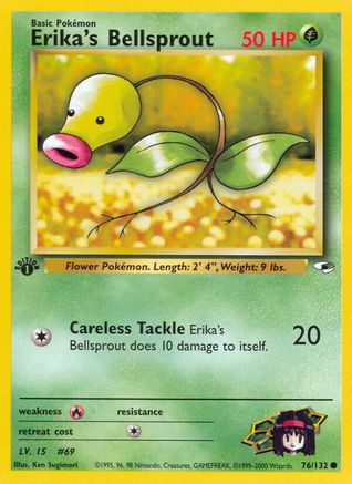 Erika's Bellsprout (76) 76/132 - Gym Heroes 1st Edition