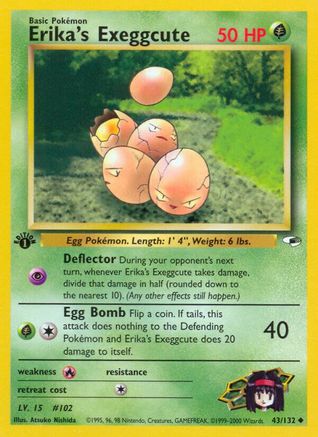 Erika's Exeggcute (43) 43/132 - Gym Heroes 1st Edition