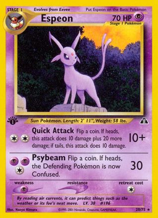 Espeon (20) 20/75 - Neo Discovery Unlimited