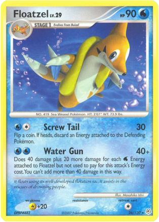 Floatzel 26/130 - Diamond and Pearl Reverse Holofoil