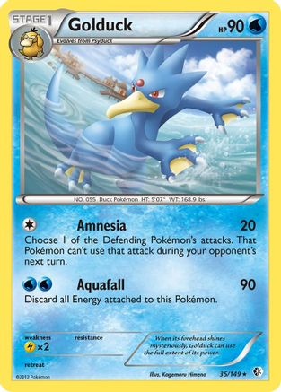 Golduck (35) 35/149 - Boundaries Crossed Reverse Holofoil