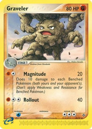 Graveler - 30/97 30/97 - Dragon Reverse Holofoil