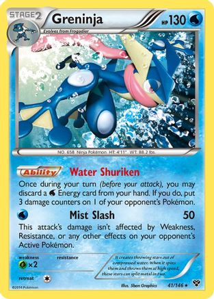 Greninja 41/146 - XY Base Set Reverse Holofoil