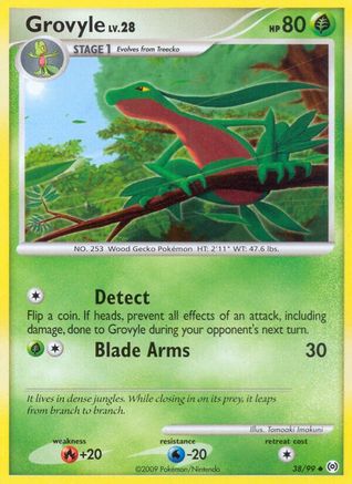 Grovyle (38) 38/99 - Arceus Reverse Holofoil