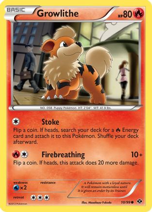 Growlithe (10) 10/99 - Next Destinies Reverse Holofoil
