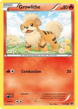 Growlithe (11) 11/99 - Next Destinies Reverse Holofoil