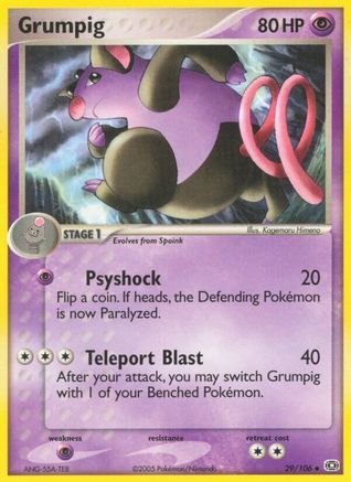 Grumpig - 029/106 29/106 - Emerald Reverse Holofoil