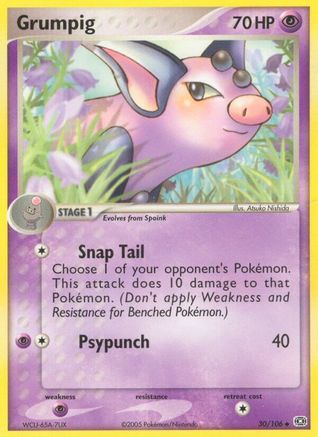 Grumpig - 030/106 30/106 - Emerald