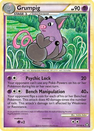 Grumpig 23/102 - Triumphant Reverse Holofoil