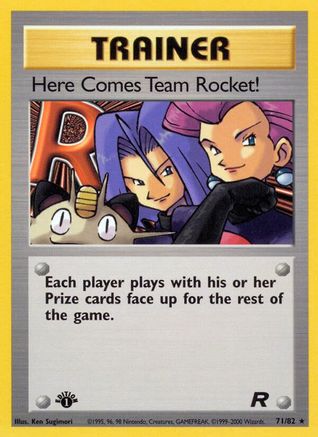 Here Comes Team Rocket! (71) 71/82 - Team Rocket 1st Edition