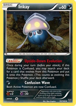 Inkay (74) 74/146 - XY Base Set Reverse Holofoil