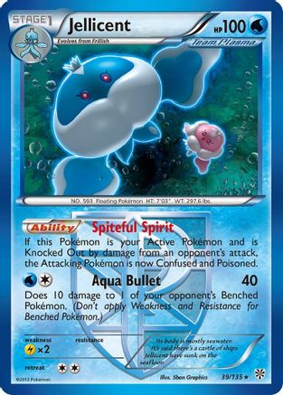 Jellicent (Team Plasma) 39/135 - Plasma Storm