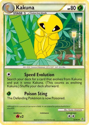 Kakuna 32/95 - Unleashed Reverse Holofoil
